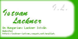 istvan lackner business card