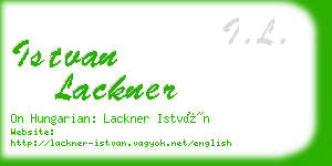 istvan lackner business card